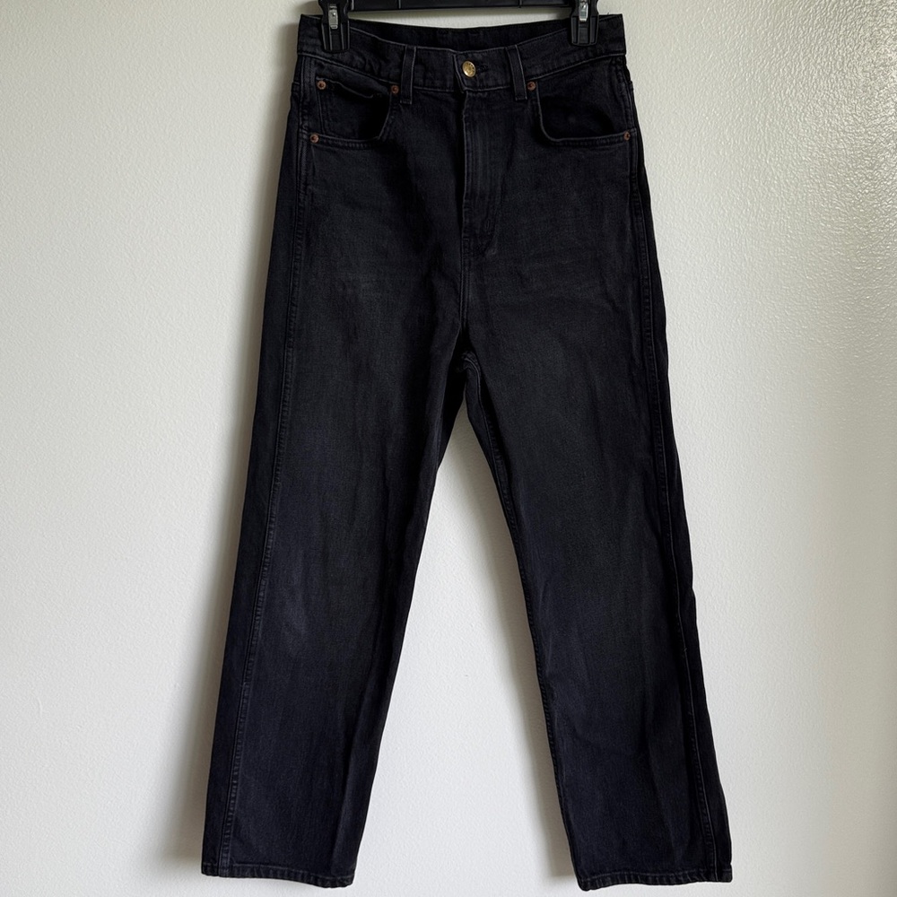 B SIDES Black Straight Leg Jeans